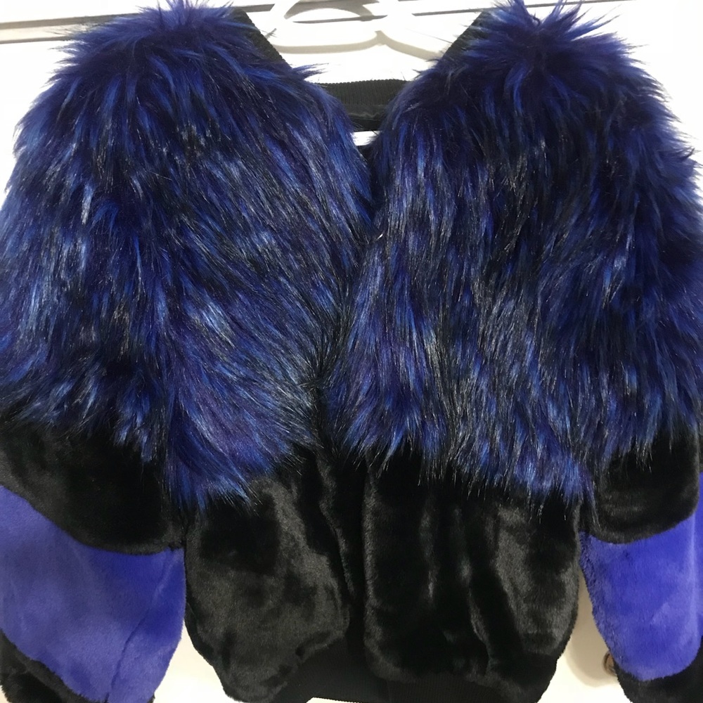 Faux fur coat